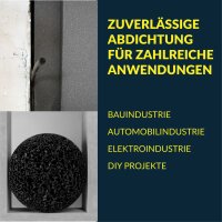 Moosgummi Rundschnur, EPDM 2 mm Ø