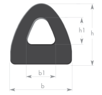 D-Rammprofil Gummi EPDM – Fenderprofil & Rammschutz