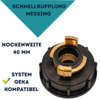 IBC Adapter mit Wasserkupplung System Geka kompatibel
