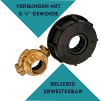 IBC Adapter mit Wasserkupplung System Geka kompatibel