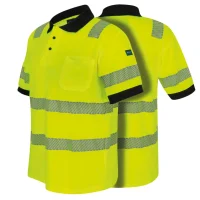 Pro Fit Warnschutz Poloshirt, mit UV-Schutz