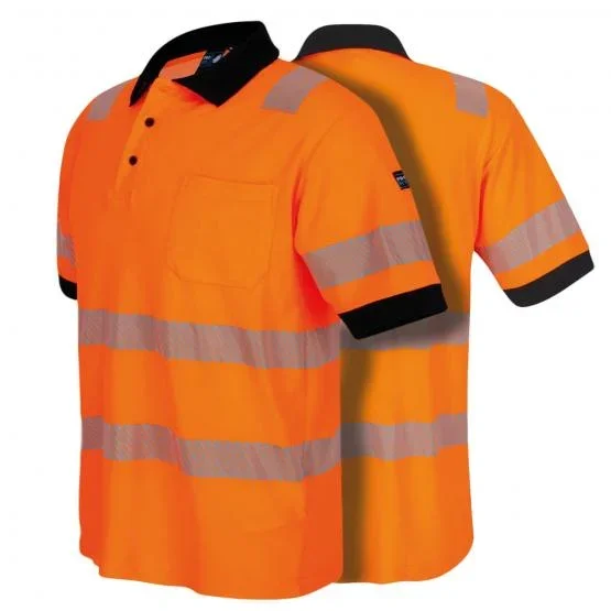 Warnschutz Poloshirt, mit UV-Schutz Neonorange - 3XL