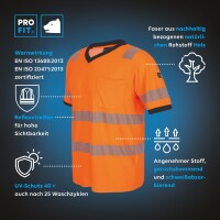 Warnschutz T-shirt, mit UV-Schutz