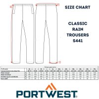 Portwest Regenhose S441 wasserdicht, leicht, PFAS-frei