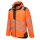 Portwest Warnschutz-Regenjacke T400 Orange/Schwarz-M