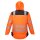 Portwest Warnschutz-Regenjacke T400 Orange/Schwarz-M