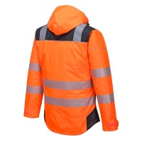 Portwest Warnschutz-Regenjacke T400 Orange/Schwarz-4XL