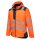 Portwest Warnschutz-Regenjacke T400 Orange/Marine-L