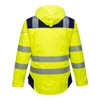 Portwest Warnschutz-Regenjacke T400 Gelb/Marine-L