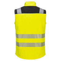 Portwest Warnschutz Softshell Weste PW325 Gelb/Schwarz-4XL