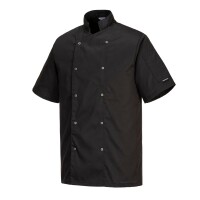 Portwest Chefs Cumbria Kochjacke C733 Schwarz-3XL