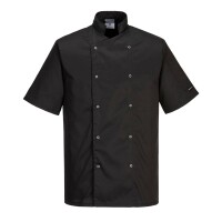Portwest Chefs Cumbria Kochjacke C733 Schwarz-3XL
