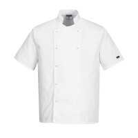 Portwest Chefs Cumbria Kochjacke C733 Weiss-4XL