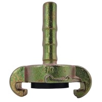 Pressluftkupplung DIN3489 mit Gummidichtung Schlauchtülle 10 mm - 3/8"