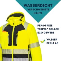 Portwest Warnschutz Winterjacke DX430 Gelb/Schwarz-M