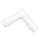 Schlauchverbinder Winkel aus POM Kunststoff 3 mm