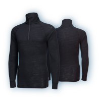 Portwest Shirt aus Merinowolle B184 mit 1/4 Reißverschluss Schwarz 2XL