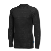 Portwest Merinowolle Shirt Base Layer B183 mit Rundhalsausschnitt Schwarz 2XL