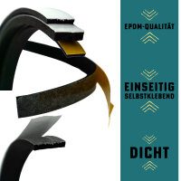 Zellkautschukstreifen EPDM - Selbstklebend - 30 x 1 mm - 20 Meter