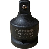 SW-STAHL 07937SB IMPACT-Reduzieradapter, 3/4 -1/2
