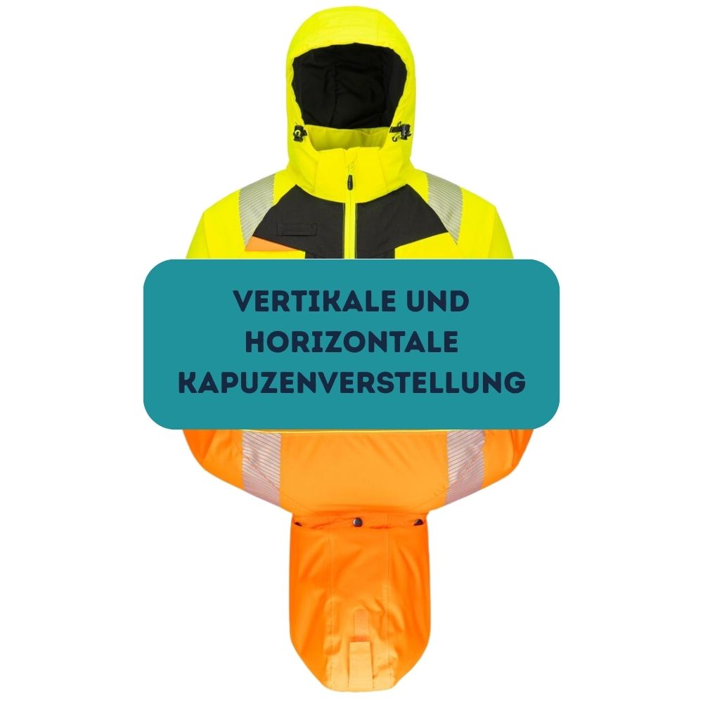 Portwest DX430 Warnschutz Winterjacke Kapuze